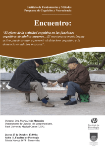Encuentro:  “El efecto de la actividad cognitiva en las funciones