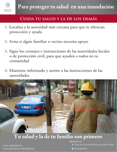 Cuida tu salud y la de los dem s