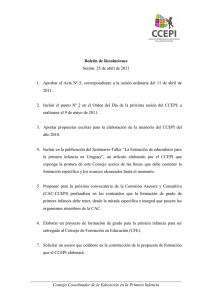 Resoluciones sesión 6. 25.03.2011