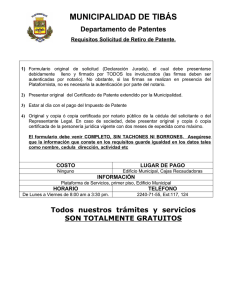 Requisitos Retiro Patente