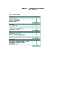 Maestría en Desarrollo de Software Plan de Estudios