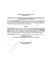 RESOL. 224 - CERVECERIA UNION S.A.