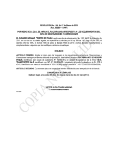 RESOL. 086 - T.D.M. TRANSPORTES S.A.S