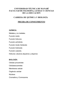 UNIVERSIDAD TÉCNICA DE MANABÍ FACULTAD DE FILOSOFÍA, LETRAS Y CIENCIAS