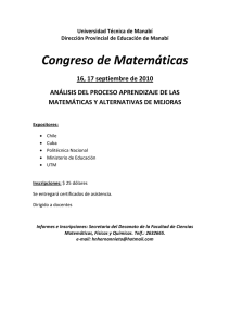 Congreso de Matemáticas