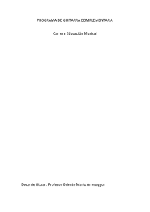 Programa de guitarra complementaria