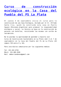 Curso de construcción ecológica  en  la  Casa  del