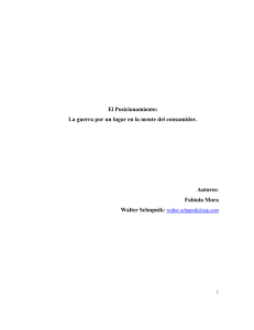 Lectura 5 El posicionamiento