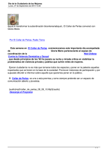 &amp;quot;A transformar la subordinación bicentenaria&amp;quot;. El Collar de Perlas conversó... Gloria Maira