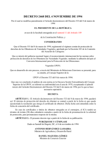 DECRETO 2468 DEL 4 NOVIEMBRE DE 1994