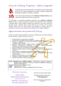 Clases de Chi Kung terapéutico