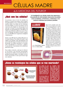 CÉLULAS MADRE ¿Qué son las células? LA MEDICINA DEL FUTURO? ¿