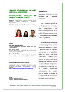 Terapia ocupacional en el daño cerebral adquirido