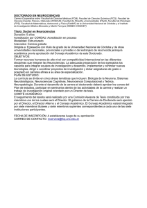 Doctorado en Neurociencias-UNC