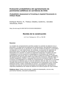 Evaluación probabilística del agrietamiento de pavimentos asfálticos en carreteras de Chile