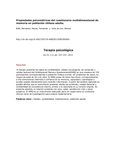 Propiedades psicosométricas