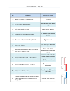 Calendario Otras Empresas