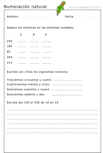 Numeración natural www.pekegifs.com