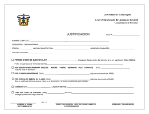 Justificación Administrativos