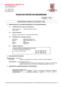 HIDRÓXIDO SÓDICO 33%