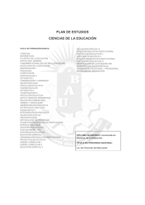 Ciencias de la Educación