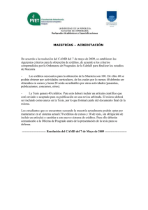 Resolución del CAMD del 7/05/2009