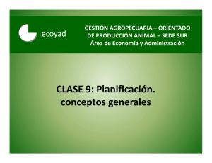 Planificación: conceptos generales
