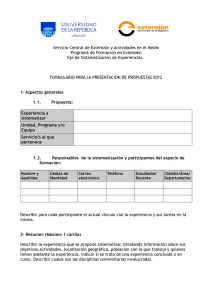 Servicio Central de Extensión y Actividades en el Medio