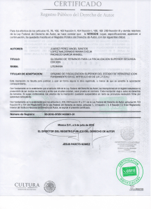 Glosario de Terminos para la Fiscalización Superior Segunda Edición