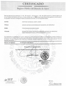 1. SISTEMA DE INFORMACIÓN MUNICIPAL DE VERACRUZ