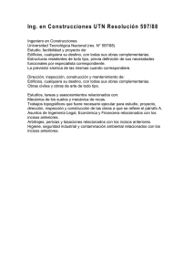 Ing. en Construcciones UTN Resolución 597/88