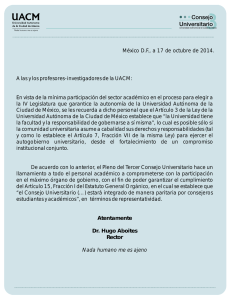 México D.F., a 17 de octubre de 2014.