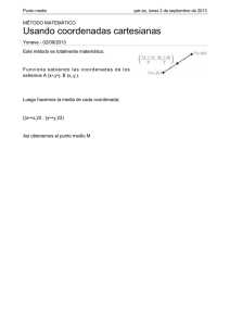 Usando coordenadas cartesianas