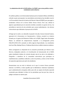 caso PGJDF estudiantes UACM