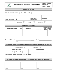 R-GS-08 SOLICITUD DE CREDITO UNIVERSITARIO