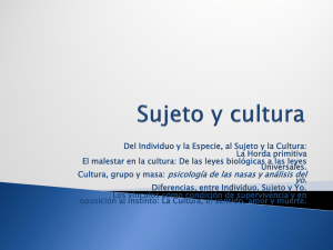 Sujeto y Cultura 2014