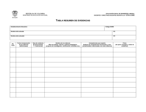 Formulario Evaluación Desempeño Docente Colombia