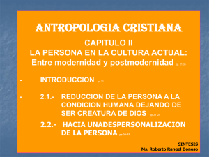 La Persona en la Cultura Actual II