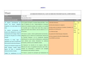 □ TÍTULO ANEXO I: