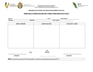 Informe Anual Consejo Técnico Escolar Veracruz