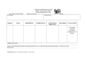 Formato Preparación Clase Educación Física Nocaima