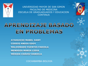 UNIVERSIDAD MAYOR DE SAN SIMON FACULTAD DE MEDICINA CONTINUA
