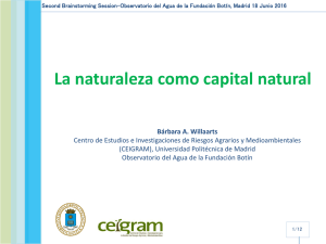 La naturaleza como capital natural