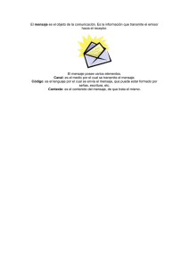 Concepto Mensaje y sus Elementos
