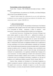 Neurosociología: cerebro e interacción social Bergara)