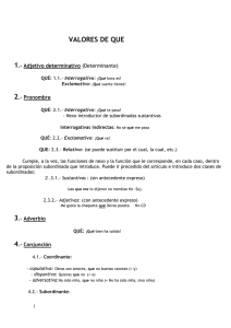valores de que