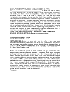 CARTA PARA SANAR MI ÁRBOL GENEOLÓGICO