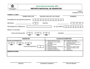 Formato Individual Desercion