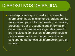 DISPOSITIVOS DE SALIDA