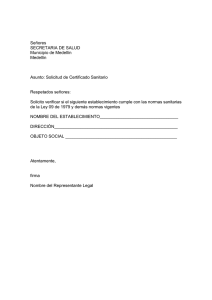 solicitud licencia sanitaria
